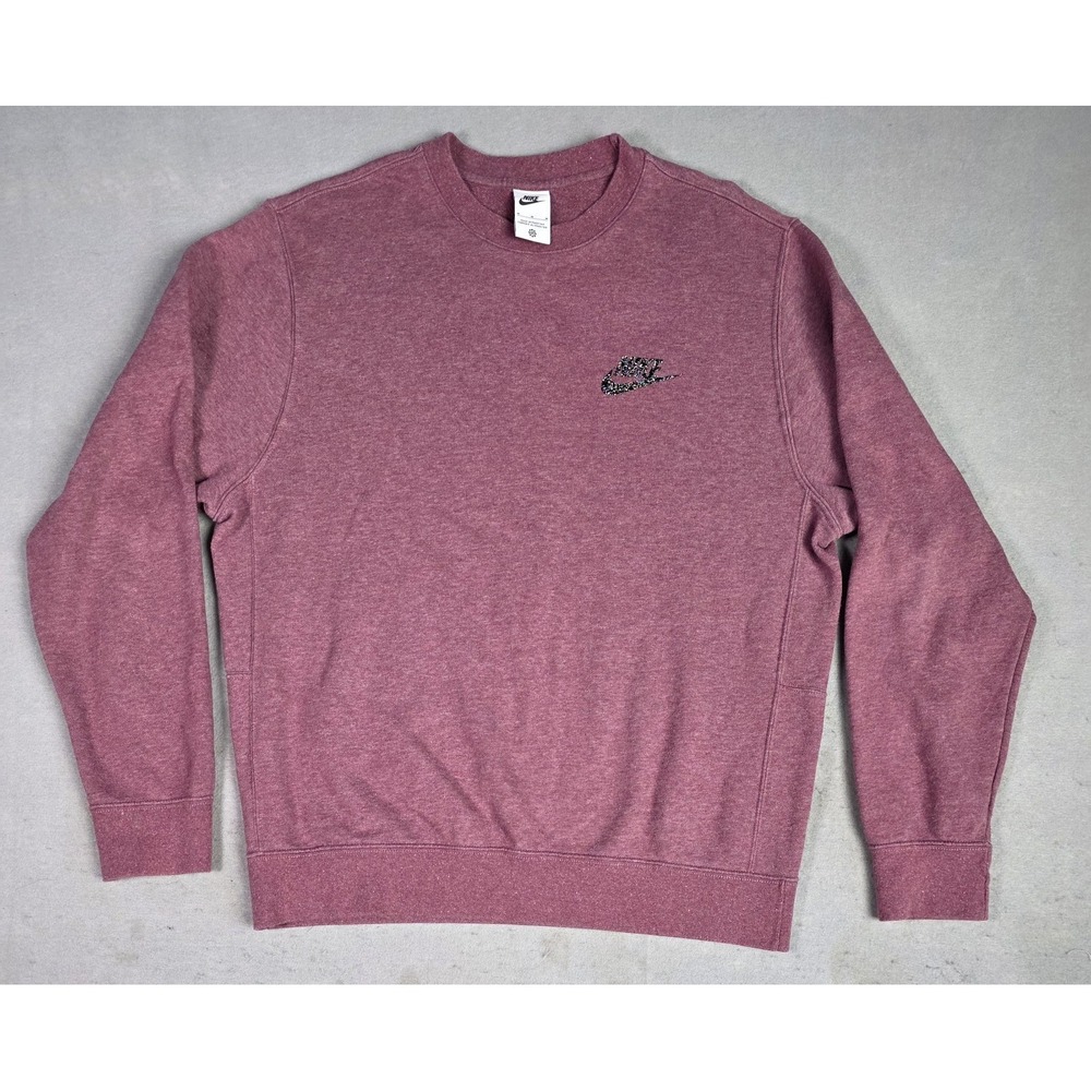 Mens' Nike Sweathsirt Size‎ MEDIUM Crew Neck Speckled Logo
